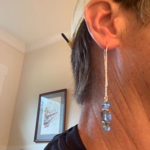 Beautiful drop sterling sliver earrings